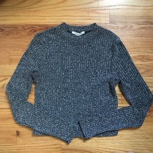 Ribbed Long Sleeve Crop Top